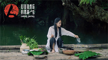 Grill fish on lake | Vuong Anh's Cooking Journey